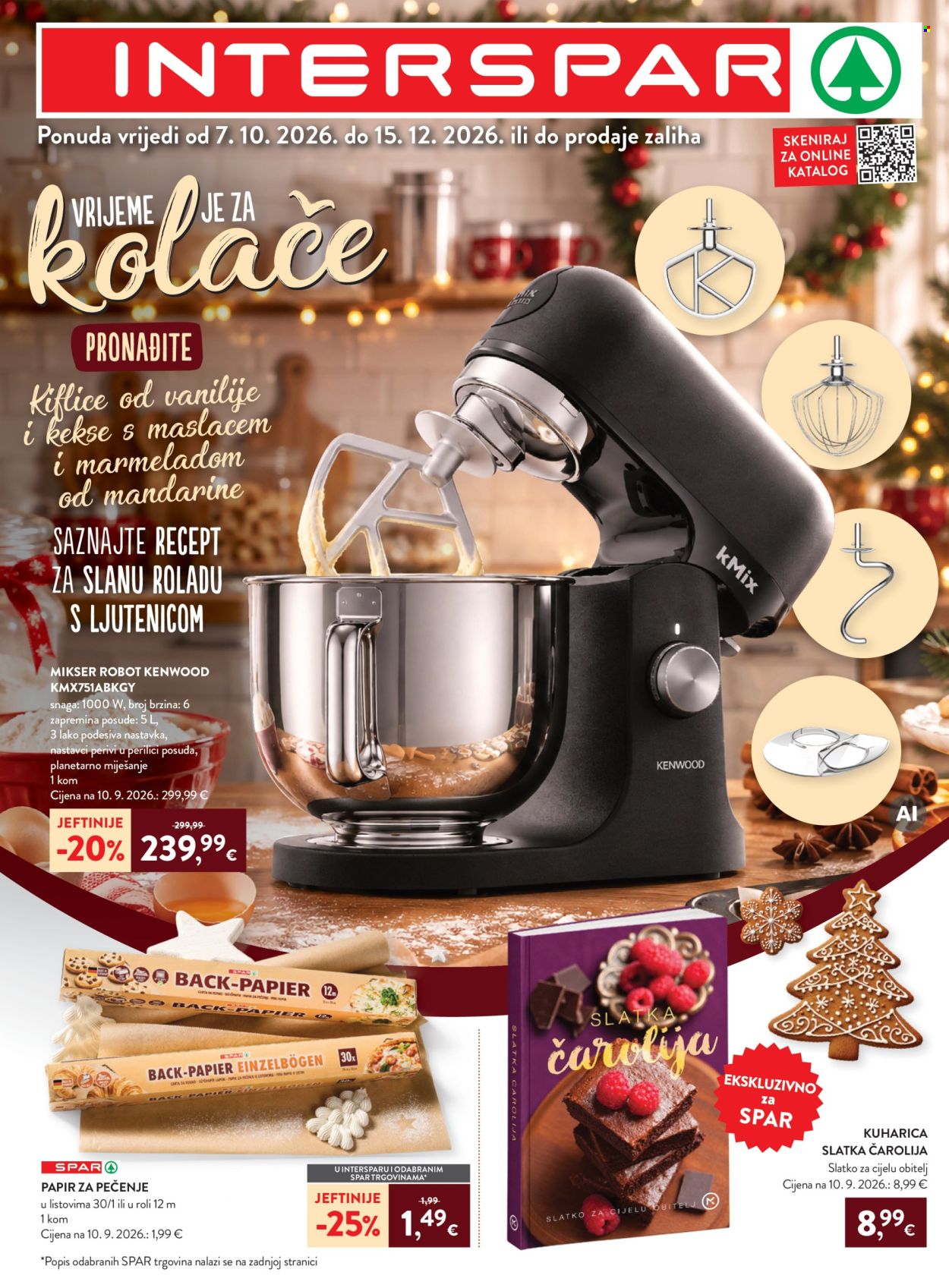 INTERSPAR katalog - 07.10.2026. - 15.12.2026. Stranica 1