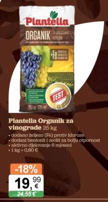 Plantella Organik za vinograde 25 kg