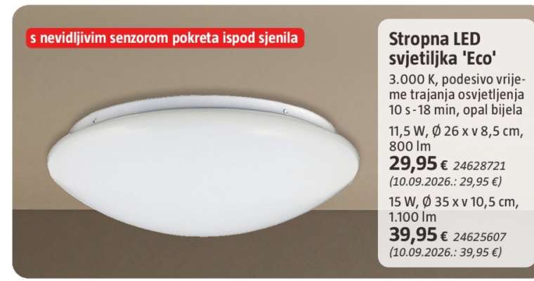 Stropna LED svjetiljka 'Eco'