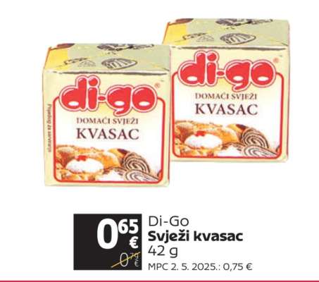 DI-GO Svježi kvasac