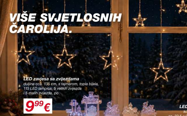 LED zavjesa sa zvijezdama