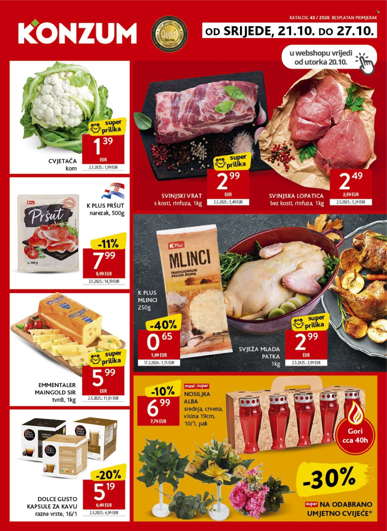 Konzum katalog - 21.10.2026. - 27.10.2026. Stranica 1