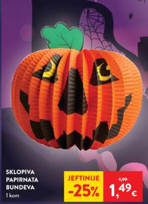 Sklopiva papirnata bundeva