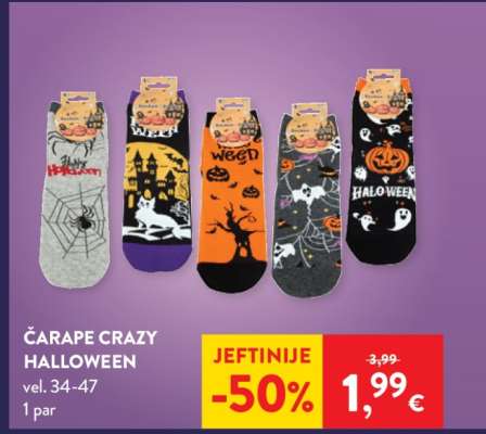 Čarape Crazy Halloween