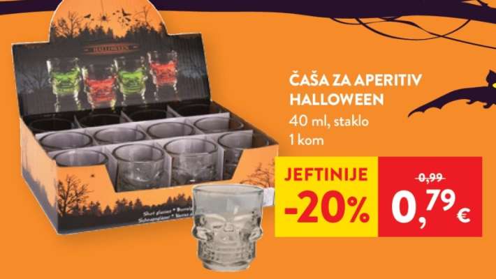 Čaša za aperitiv Halloween