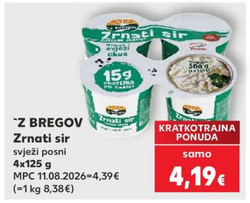 Z BREGOV Zrnati sir