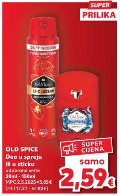OLD SPICE Deo u spreju ili u sticku