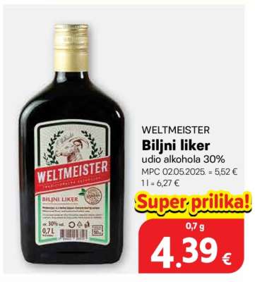 WELTMEISTER Biljni liker