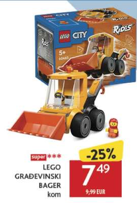 LEGO GRAĐEVINSKI BAGER