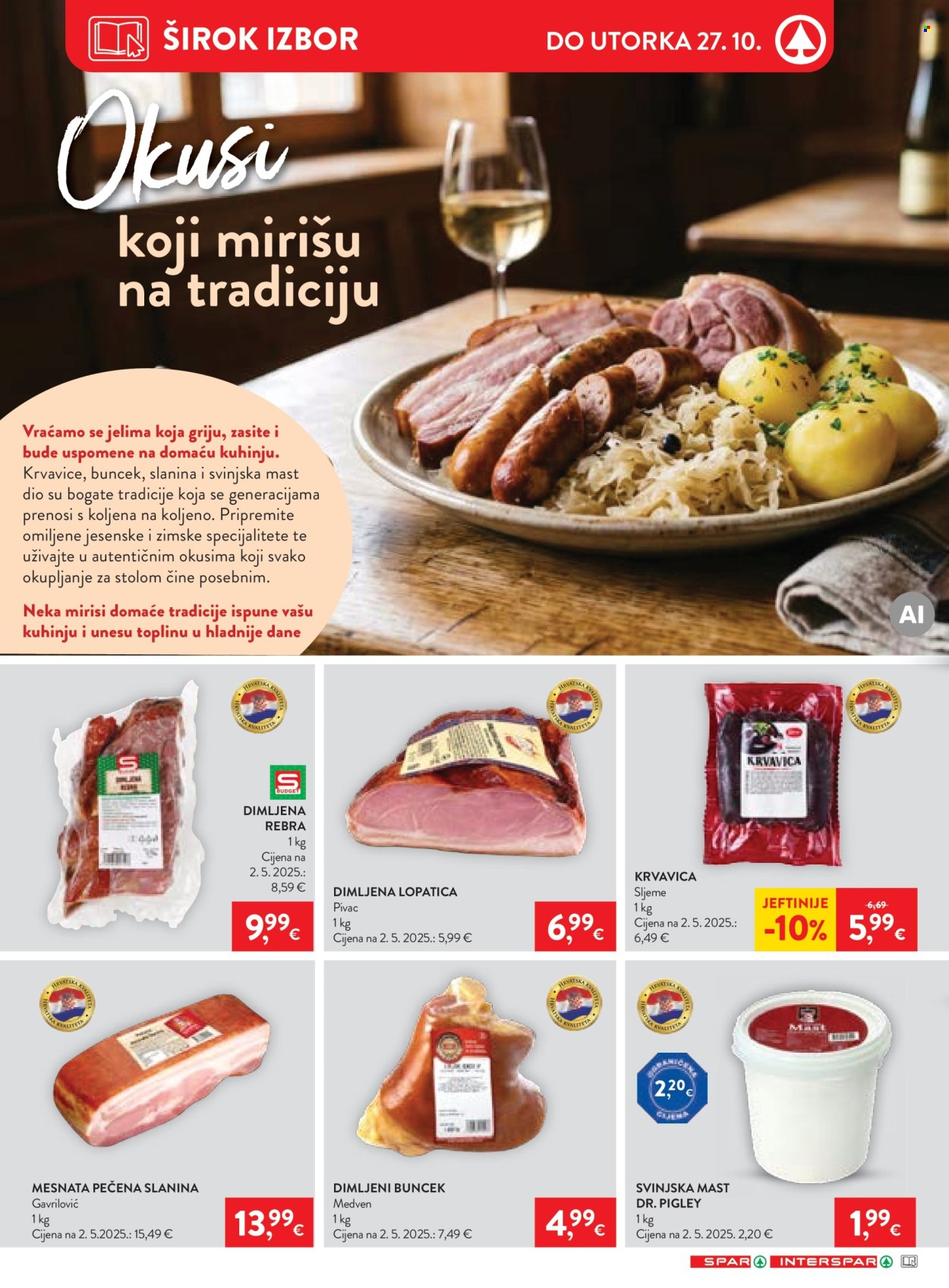 INTERSPAR katalog - 21.10.2026. - 27.10.2026. Stranica 15