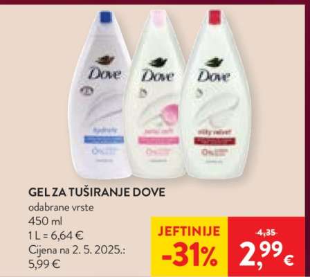 Gel za tuširanje Dove