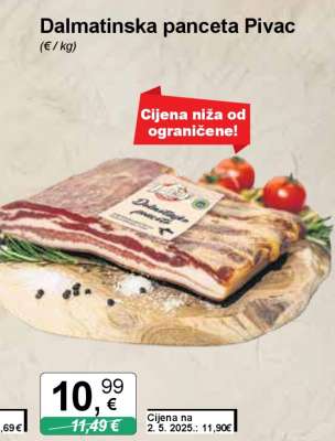 Dalmatinska panceta Pivac