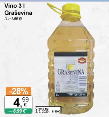 Vino 3 l Graševina