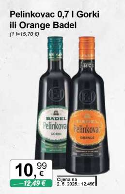 Pelinkovac 0,7 l Gorki ili Orange Badel