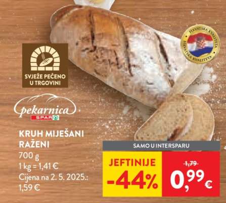 KRUH MIJEŠANI RAŽENI