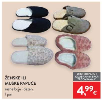 Ženske ili muške papuče