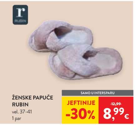 Ženske papuče Rubin
