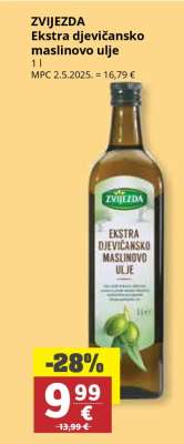 ZVIJEZDA EKSTRA DJEVIČANSKO MASLINOVO ULJE