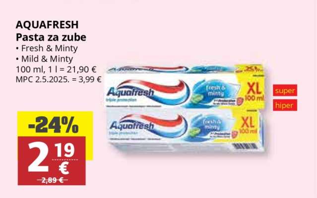 Aquafresh Pasta za zube