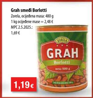 Grah smeđi Borlotti