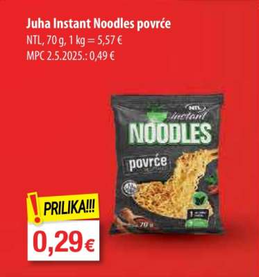 Juha Instant Noodles povrće