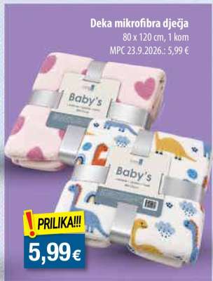 Deka mikrofibra dječja