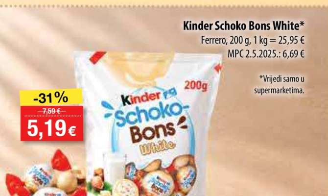 Kinder Schoko Bons White
