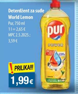 Deterdžent za suđe World Lemon
