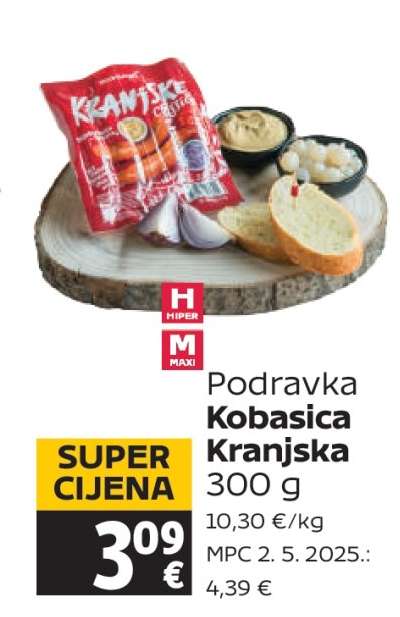 PODRAVKA KOBASICA KRANJSKA 300 g