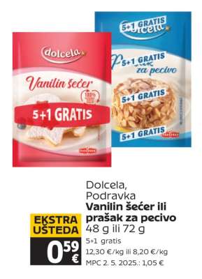 Dolcela, Podravka Vanilin šećer ili prašak za pecivo