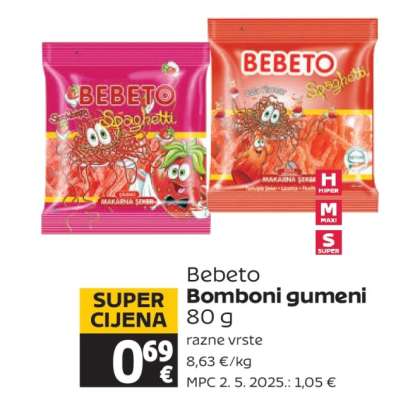 Bebeto Bomboni gumeni