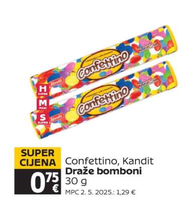 Confettino, Kandit