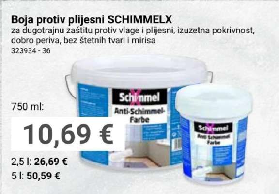 Boja protiv plijesni SCHIMMELX