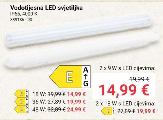 Vodotijesna LED svjetiljka