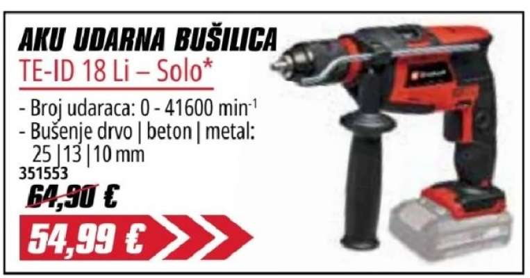 Aku udarna bušilica