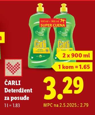 ČARLI Deterdžent za posuđe