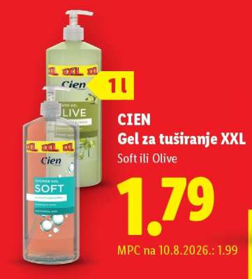 Cien Gel za tuširanje XXL