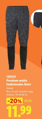 CRIVIT Premium muške funkcionalne hlače
