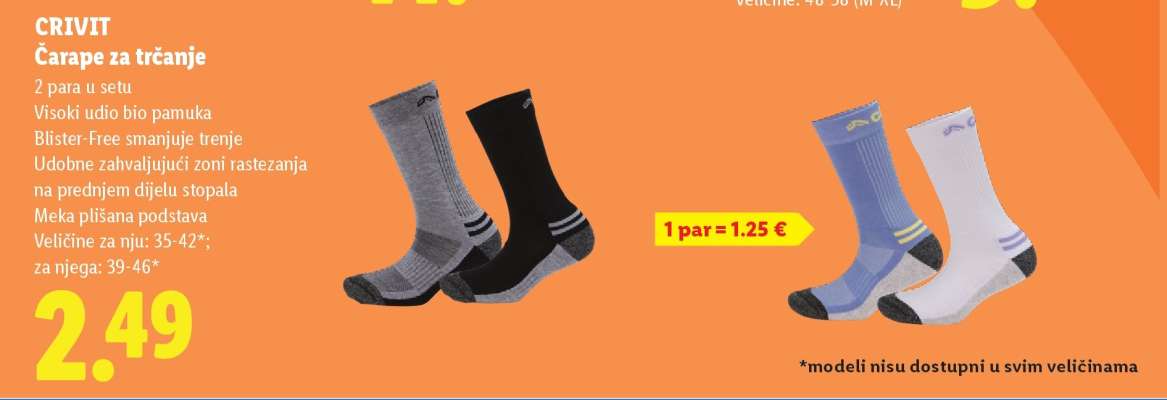 CRIVIT Čarape za trčanje