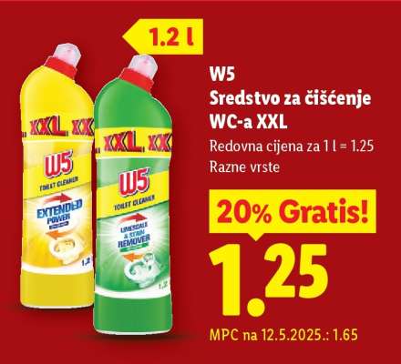 W5 Sredstvo za čišćenje WC-a XXL