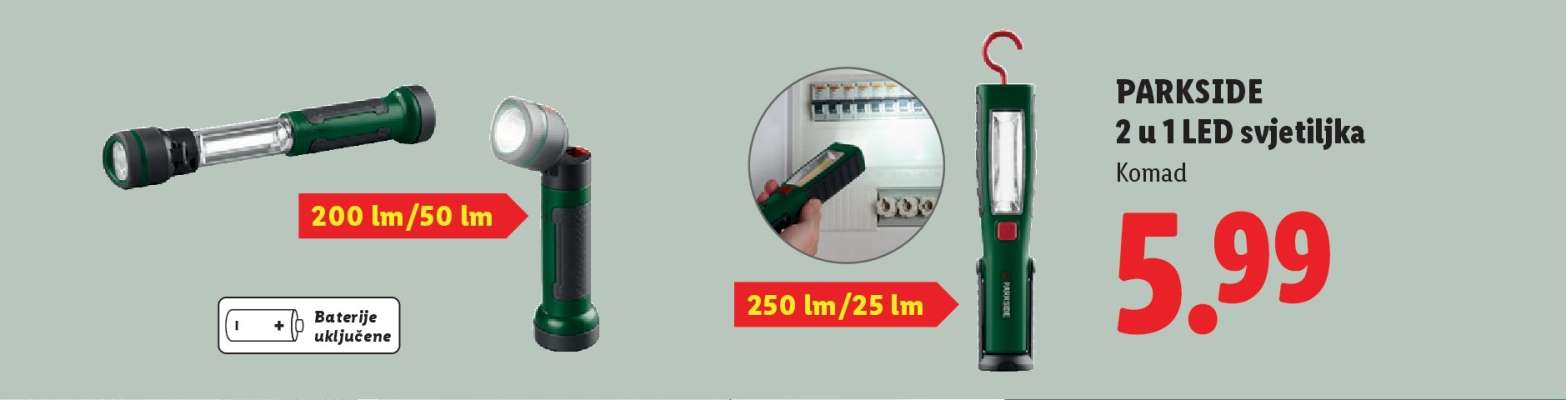 Parkside 2 u 1 LED Svjetiljka