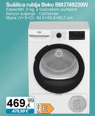 Sušilica rublja Beko BM3T49230W