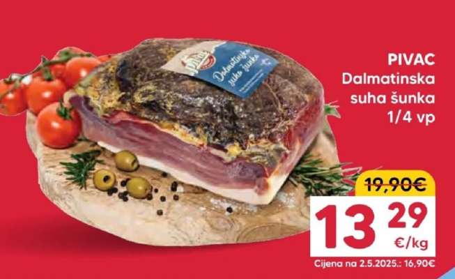 PIVAC Dalmatinska suha šunka 1/4 vp
