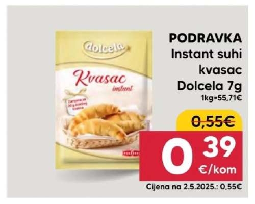 PODRAVKA Instant suhi kvasac Dolcela 7g
