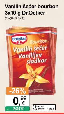 Vanilin šećer bourbon 3x10 g Dr.Oetker