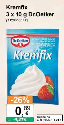 Kremfix 3 x 10 g Dr. Oetker