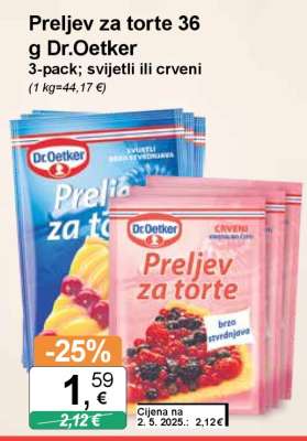 Preljev za torte 36 g Dr.Oetker