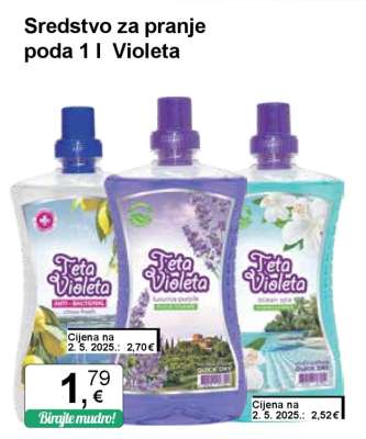 Sredstvo za pranje poda 1 l Violeta