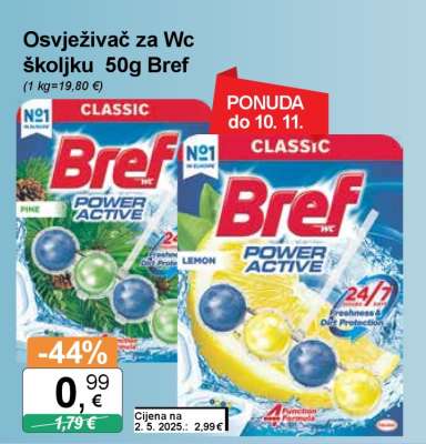 Osvježivač za Wc školjku 50g Bref