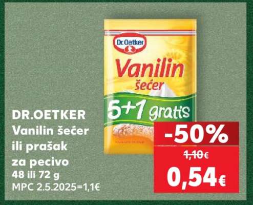 DR . OETKER Vanilin šećer ili prašak za pecivo